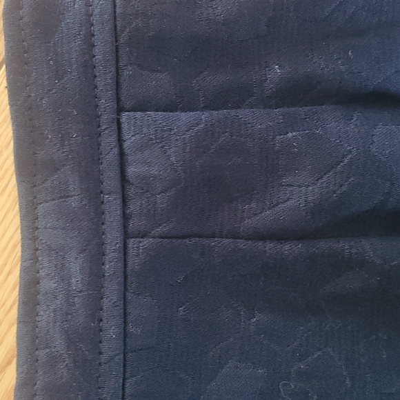 Skirt, Custom Made byModele Algo All Cotton. Lined. Size 2 (EU 38) Navy Print. - Picture 4 of 9